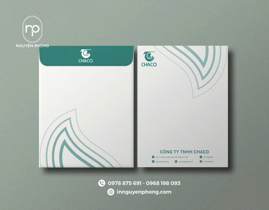 Tăng độ nhận diện với phong bì logo công ty